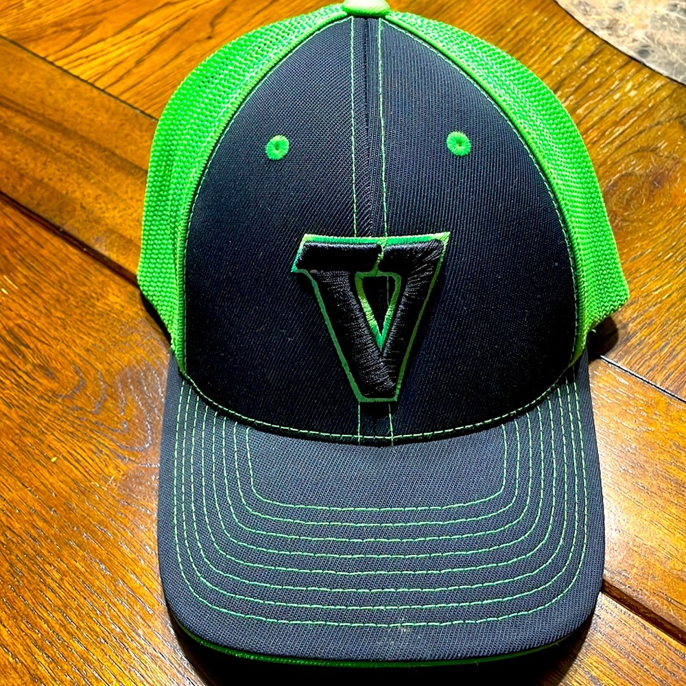 Neon Green & Black V hat